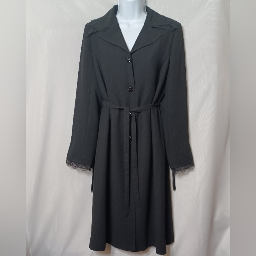 MODE MOM 2.B Black Maternity Dress With Rhinestone Button. M